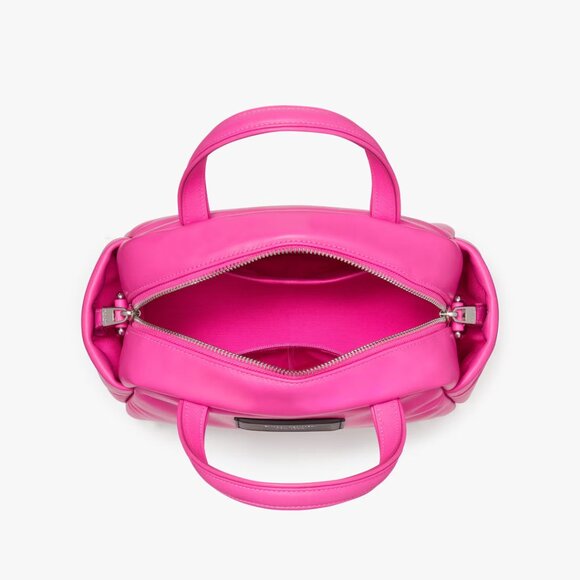 Kate Spade Puffed Satchel Crossbody In Pink Vivid Snapdragon - Picture 4 of 8